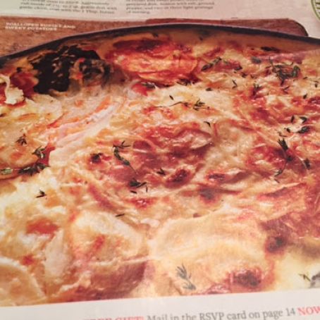 Scalloped Russet and Sweet Potatoes