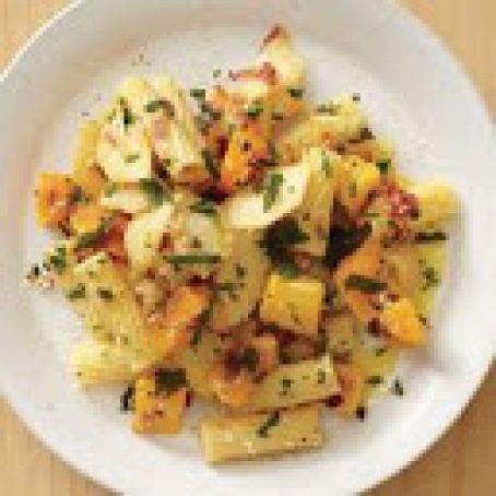 Rigatoni with Apple and Squash