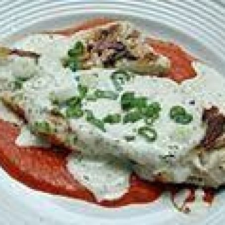 Chicken with Goat Cheese and Roasted Red Peppers