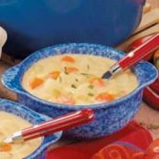Cheesy Vegetable Soup Recipe