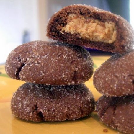 Chocolate Peanut Butter Surprise Cookies