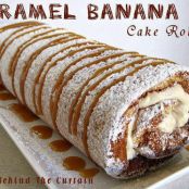 Caramel Banana Cake Roll