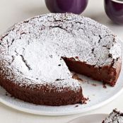 Pumpkin Pie-Spiced Flourless Chocolate Cake