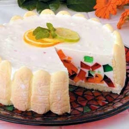 Jeweled Gelatin Torte Recipe