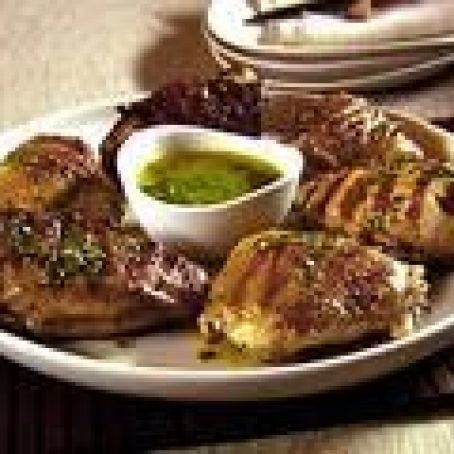 Grilled Chicken with Basil Dressing