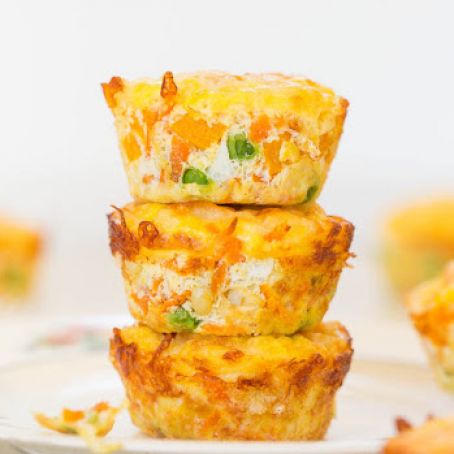 100-Calorie Cheese, Vegetable and Egg Muffins (gluten-free)