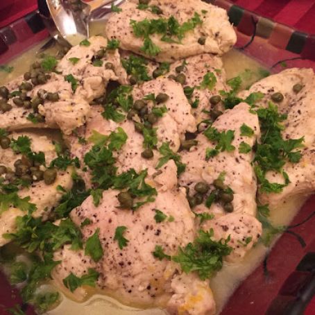 Chicken Piccata with Orzo