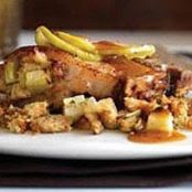 Glazed Stuffed Pork Chops
