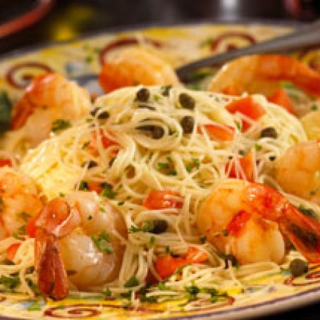 erin's recipes: [grilled shrimp and scallop scampi on angel hair pasta]