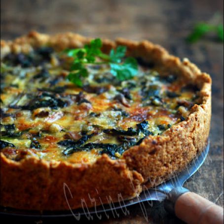 Mushroom Spinach Quiche