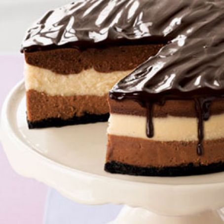 Triple Chocolate Cheescake Bars/Bites