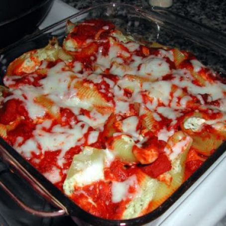 Baked Stuffed Pasta Shells 