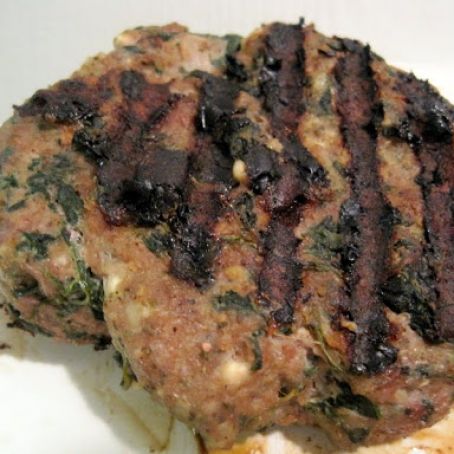 Turkey Spinach Feta Burgers