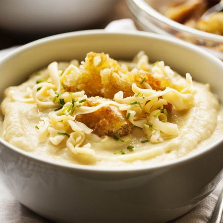 CAULIFLOWER****Slow-Cooker Cauliflower, Potato and Leek Soup