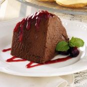 Chocolate Mousse with Cranberry Sauce Recipe