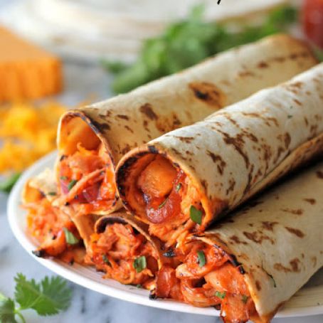 Hawaiian BBQ Chicken Taquitos