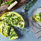 Asparagus and Goat Cheese Frittata