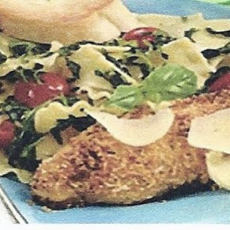 Parmesan chicken with Pasta Rags