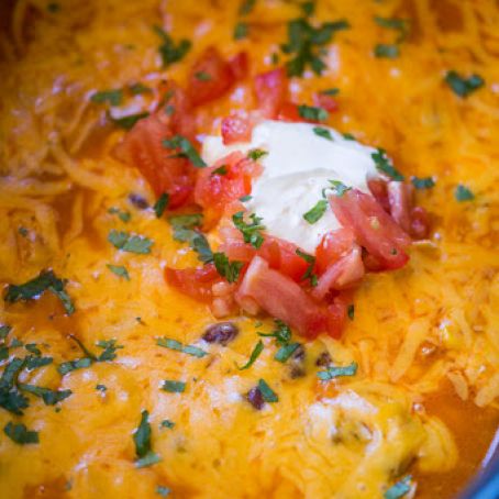 Slow Cooker Chicken Enchilada Dip