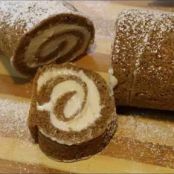 Spiced Pumpkin Roll with Buttercream Frosting