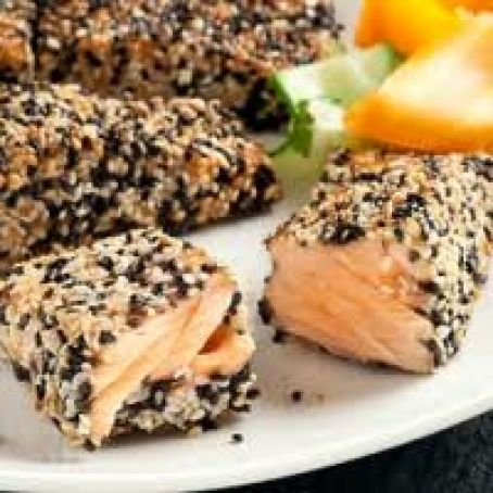 Flat Belly - Sesame-Crusted Salmon