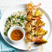Grilled Shrimp and Pineapple Skewers
