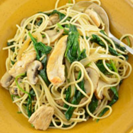 Free-Range Garlic Chicken Scampi with Arugula