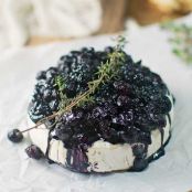 Baked Brie with Blueberry Balsamic Chutney
