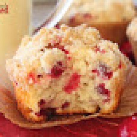 Cranberry Eggnog Muffins