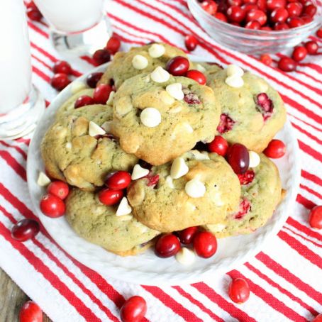 Cranberry Orange Creamsicle Cookies