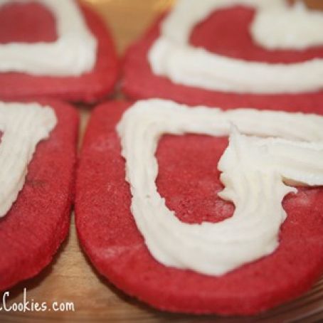 Red Velvet Sugar Cookies