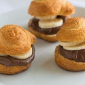 Chocolate Hazelnut Bites with Bananas