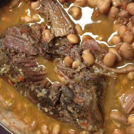 Beef Roast and Beans - Instant Pot Slow Cooker