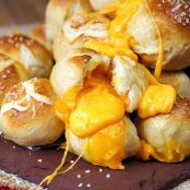 Outrageously Cheesy Stuffed Pretzel Bombs