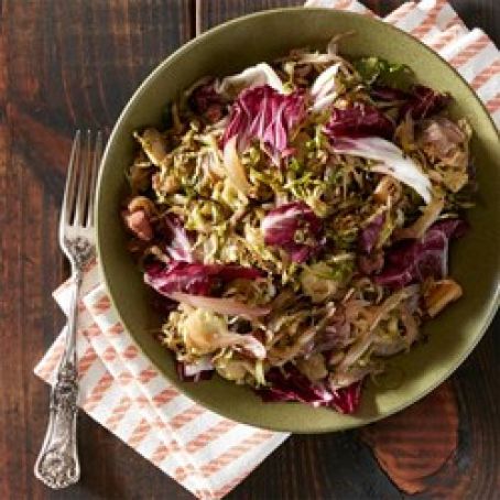Brussels Sprouts with Radicchio & Pancetta