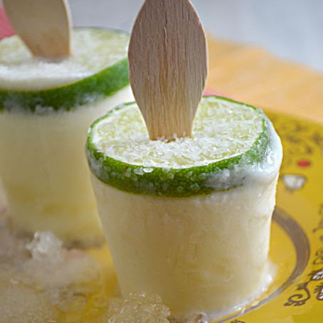 Creamy Margarita Popsicles