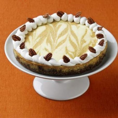 Pumpkin Marble Cheesecake