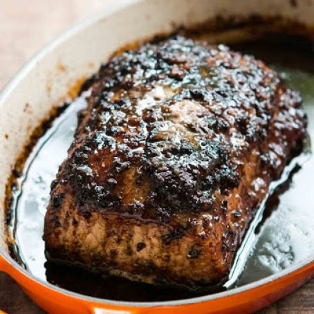 Balsamic Glazed Roast Pork