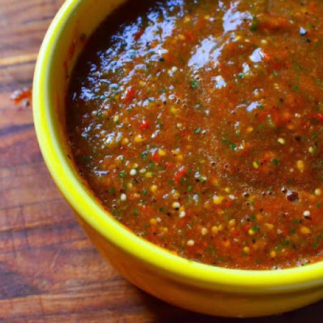 Tomatillo Salsa Broiled