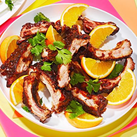 Asian-Style Sticky Ribs with Orange & Ginger