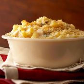 Three-Cheese Ziti and Smoked Chicken Casserole