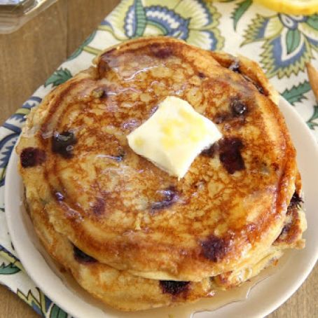 Blueberry Lemon Ricotta Pancakes
