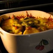 baked cabbage with sausage