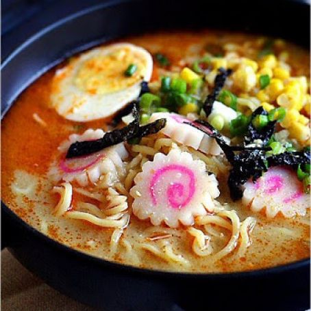 Spicy Miso Ramen (Rasa Malaysia Recipe)