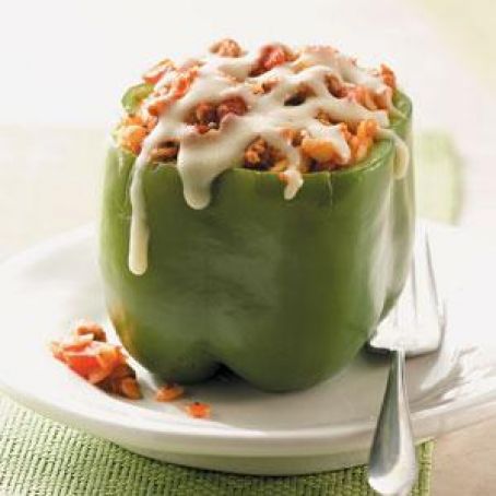 Orzo-Stuffed Peppers