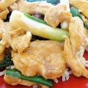 GARLICKY CHICKEN-SCALLION STIR FRY
