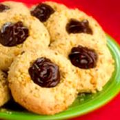 Chocolate Fudge Thumbprint Cookies