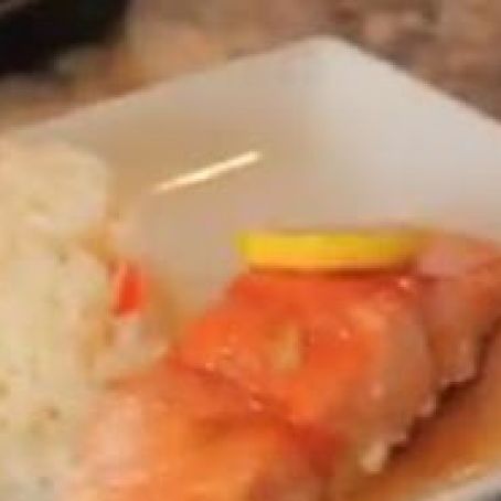 Honey and Brown Sugar Glazed Salmon