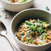ONE-POT CREAMY SPINACH LENTILS