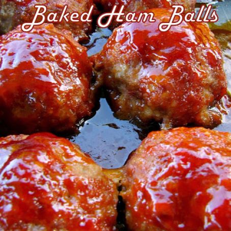 Baked Ham Balls